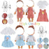 Girl Doll Clothes and Accessories 12 Sets Doll Clothes for 12 Inch Dolls Alive-Baby Doll Clothes Dress Pajamas Swimsuits Lovely Baby Doll Outfits Accessories for Christmas Birthday for Little Girl