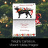 Tree-Free Greetings Christmas Cards and Envelopes, Holiday Card Set, 5 x 7 Inch Cards, Box Set of 10, Bird Dog Christmas, (HB93239)