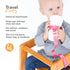 BooginHead SippiGrip Sippy Cup Strap & Baby Bottle Holder 3-Pack, Pink, Green, and Purple