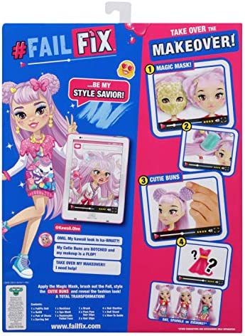 Failfix - Kawaii.Qtee Total Makeover Doll Pack | 8.5" Fashion Doll | Total Head-to-Toe Transformation