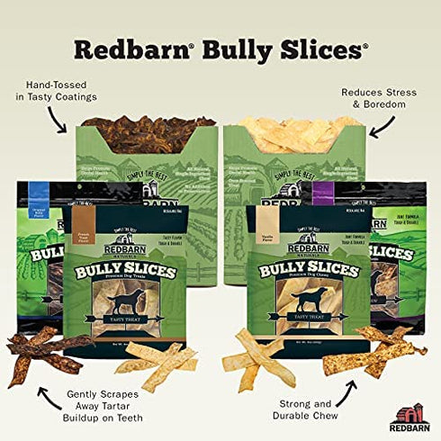 Redbarn Bully Slices for Dogs (French Toast) Natural Dental Treats (1 Bag)