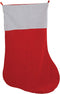 Beistle Novelty Felt Fabric Jumbo Christmas Stocking Holiday Party Decorations, 54", Red/White