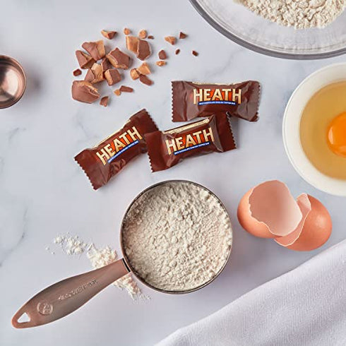 HEATH Miniatures Milk Chocolate English Toffee Candy Bars, Valentine's Day, 10.2 oz Share Pack