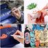 White Paint Marker Paint Pens - 5 Pack Oil Based Permanent Marker Pen, Medium Tip, Waterproof & Quick Dry, for Office, Art projects, Rock Painting, Ceramic, Glass, Wood, Plastic, Metal, Canvas