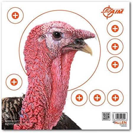 EZ Aim™ Paper Shooting Target Turkey Target by Allen®, 12 inch x 12 inch, 6 Pack, Multicolor, One Size (15322)