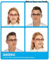 DOOViC 4 Pack Computer Reading Glasses Blue Light Blocking Anti Eyestrain Flexible Lightweight Readers for Women Men 2.0 Strength