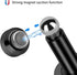 Hommyzone Adjustable Height Magnetic Door Stopper,Magnetic Door Stop, 304 Stainless Steel Door Holder with Wall&Floor Mounted€¦?Black)