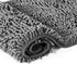 LuxUrux Bath Mat - Toilet Rugs u Shaped- Extra-Soft Plush Bath Bathroom Rug,1'' Chenille Microfiber Material, Super Absorbent Shaggy Bath Rug. Machine Wash & Dry (20 x 20, Light Grey)