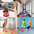 Camlinbo Kids Soccer Toys, Rechargeable Hover Soccer Ball Air Floating Soccer Valentines Gifts for Boy Girl Age 3-12 LED Light Up Toy Foam Bumper Valentines Day Indoor Outdoor Game Kid Toddler (Red)