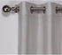 Exclusive Home Curtains Chateau Striped Faux Silk Grommet Top Curtain Panel Pair, 54x84, Taupe