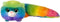 Fursians 16" Rainbow Sprinkles Cat Colors Sequence May Vary