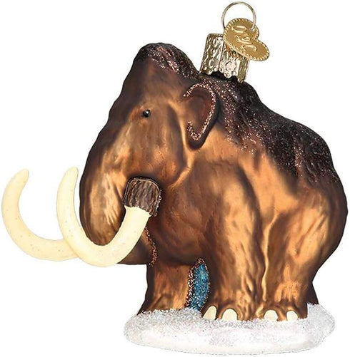 Old World Christmas Ornaments Woolly Mammoth Glass Blown Ornaments for Christmas Tree
