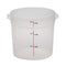 Cambro RFS6PP190 Camwear 6-Quart Round Food Storage Container, Polypropylene, Translucent, NSF