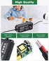 JOVNO Universal Power Supply 3V-24V 2A 48W Adjustable AC/DC Adapter 100~240V AC to DC 5V 9V 12V 15V 19V 20V with LED Display 14 Plugs 1 Reverse Polarity Converter Cable for LED Strips Motors Speaks