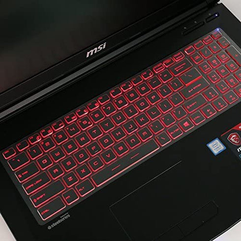 For MSI Gaming Laptop Keyboard Cover for 15.6" MSI GP65 GL65 GF62 GP62 GL62M GT62VR GF62VR GE63VR GS63 GS63VR, 17.3 inch MSI GS75 GE75 GF75 GL72M GF72VR GV72 GP72 GS73 GS73VR GT73VR GE72 Keyboard Skin