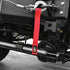 Agency 6 Winch Hook Pull Strap - RED - 1.5 INCH Wide - Heavy Duty - Made in The U.S.A
