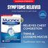 Chest Congestion, Mucinex Maximum Strength 12 Hour Extended Release Tablets, 14ct, 1200 mg Guaifenesin with extended relief of chest congestion caused by excess mucus, thins and loosens mucus