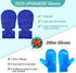 Microwavable Heated Mittens, Hot and Cold Hand Therapy Gloves, Heat Arthritis Gloves for Hands Warmer Therapy and Trigger Fingers Pain Relief & Carpal Tunnel Fit for Many Hand Sizes (Blue)