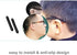 Kalevel 6 Pairs Eyeglass Ear Cushions Temple Tips Silicone Eyeglass Pads Anti Slip Glasses Ear Hook Comfort Sport Ear Grips for Reading Glasses, Sunglasses (Black)