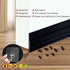 Self Adhesive Door Sweep Draft Stopper - Camel Home Weather Stripping Rubber Under Door Bottom for Interior Doors Seal Strip Insulation for Weatherproof, Soundproof, 2" W X 39" L, 2" W X 39" L (Black)