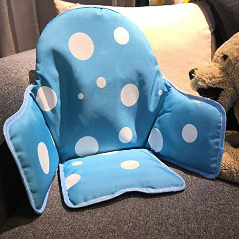 ZARPMA Highchair Cushion for IKEA Antilop Highchair , New Version Baby Highchair Seat Covers, More Thick, Washable Foldable, Child Chair Insert Mat Padding (Blue)