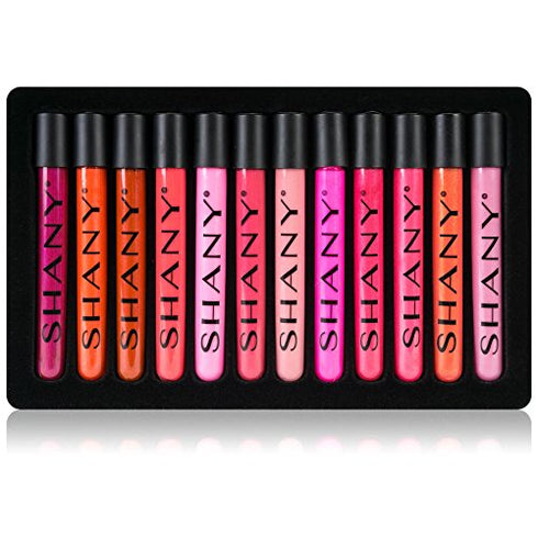 SHANY The Wanted Ones - 12 Piece Lip Gloss Set with Aloe Vera and Vitamin E