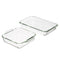 Amazon Basics Oven Safe Glass Baking Dish Set, Set of 2, Rectangular 3L and Square 2L