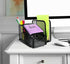 Greenco Mesh Office Supplies Desk Organizer with Note Pad Holder, Black
