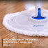 Quickie 2052239 Pad Refill for Compact Flat Spin Mop & Wringing Bucket Floor Cleaning System, Microfiber Mop Head Only, 1-Pack, White