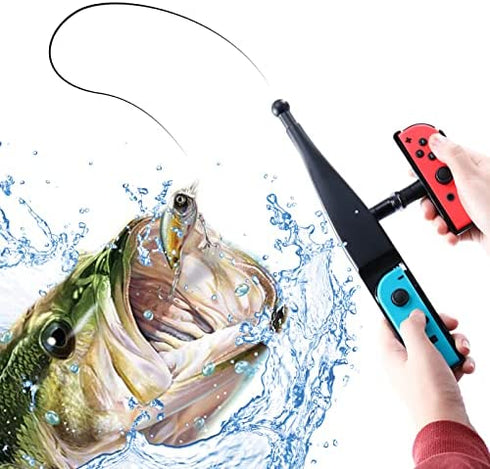 Fishing Rod for Nintendo Switch, Fishing Game Accessories Compatible with Nintendo Switch Legendary Fishing - Nintendo Switch Standard Edition and Bass Pro Shops: The Strike Championship Edition