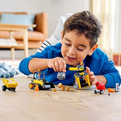 LEGO City Construction Bulldozer 60252 Toy Construction Set, Cool Building Set for Kids (126 Pieces)