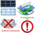 JJ Neumann Replacement Parts Accessories Compatible with Goovi 1600PA D380, D382, Coredy R3500 R3500S, R550(R500+), R650, R600, R700, R750, R580, iMartine C800,D900,D900C, DeenKee DK600 Robot Vacuum