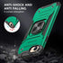 Reejax iPhone SE 2020 Case,iPhone 7 Case,iPhone 8 Case with Screen Protector,Heavy Duty Rugged Cover with Magnetic Ring Kickstand,Protective Phone Case for iPhone 7/8/SE 2020 Dark Green