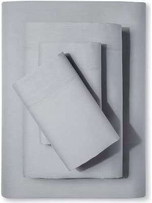 Microfiber Twin XL Sheet Set Twin Extra Long Wrinkle, Fade, Stain Resistant Bed Sheets - Extra Soft Sheets - Deep Pockets - Easy Fit - Dorm - Hospital - Split King Sheets (Twin XL, Medium Grey)