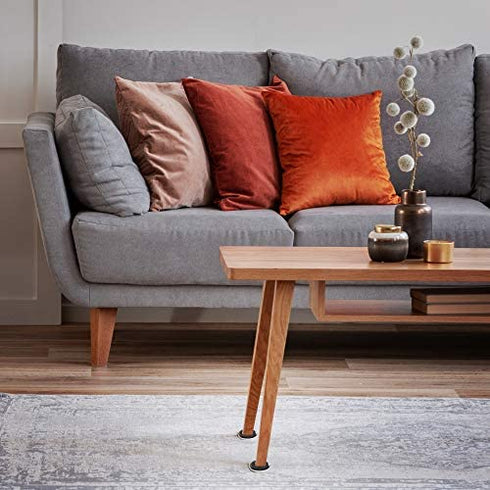 Super Sliders 2 1/2" Round Reusable Furniture Sliders for Carpet - Effortless Moving and Surface Protection, Gray (8 Pack)