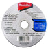 Makita 5 Pack - 4.5" Cut Off Wheels For 4.5" Grinders - Aggressive Cutting For Metal & Stainless Steel/INOX - 4-1/2" x .045" x 7/8-Inch