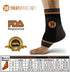 Compression Ankle Brace with Silicone Ankle Support and Copper - Plantar Fasciitis Brace for Foot Pain & Achilles Tendonitis Relief - Ankle Brace for Women & Men - Medium Size