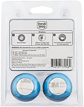 Fresh Step Cat Litter Box Deodorizing Pods In Fresh Scent | Cat Deodorizer Pods for Litter Box | Great Way to Eliminate Cat Odors From the Home - 2 Count - 4 Pack