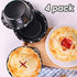 Webake Mini Pie Pan Set of 4, Nonstick 5 Inch Pie Plate Baking Dish with Ruffled Edge, Individual Round Bakeware Pie Tins for Toaster Oven Air Fryer Insta Pot