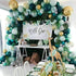DUBEDAT 142 PCS Green Balloon Garland Latex Balloon Arch Safari Jungle Party Wild One Birthday Party Decoration Kids Baby Shower Wedding Party