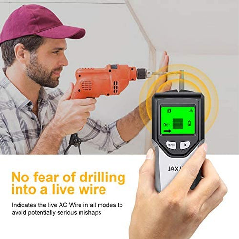 Stud Finder Wall Scanner - 5 in 1 Stud Detector with Intelligent Microprocessor chip and HD LCD Display, Stud Sensor Beam Finders for the Center and Edge of Wood AC Wire Metal Studs Joist Pipe
