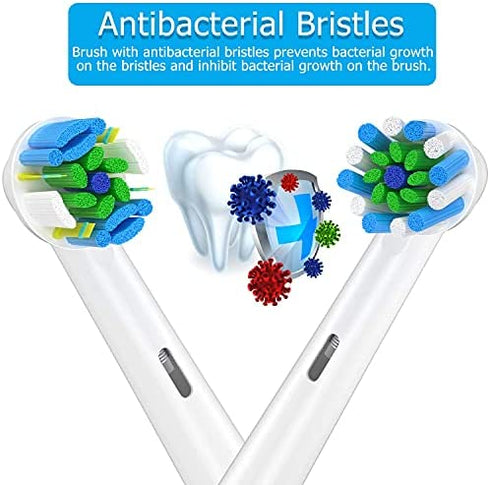 Replacement Toothbrush Heads for Braun Oral b, Compatible with Oral-B 7000/Pro 1000/9600/ 5000/3000/8000/Genius and Smart Electric Toothbrush, 16 Pcs