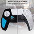 SIKEMAY PS5 Controller Cover Skin, Anti-Slip Thicken Silicone Protective Cover Case Perfectly Compatible with Playstation 5 Dualsense Controller Grip with 10 x Thumb Grip Caps (Black-Blue)
