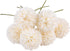 MAGT Artificial Silk Flower, 6Pcs Beautifully Artificial Dandelion Balls for Home Wedding Decor(White)