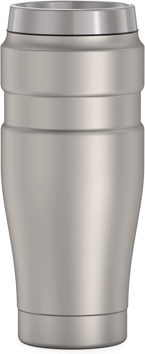 THERMOS Stainless King Vacuum-Insulated Travel Tumbler, 16 Ounce, Matte Steel