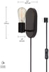 Globe Electric 51488 Novogratz Wall Sconce, Matte Black