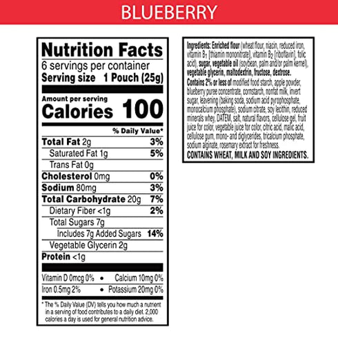 Kellogg's Special K Pastry Crisps, 100 Calorie Snacks, Breakfast Bars, Blueberry, 5.28oz Box (12 Crisps)