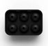 glacio Ice Cube Molds - Silicone Combo Trays - Sphere Ice Mold Ball Maker with Lid & Large Square Tray - Set of 2