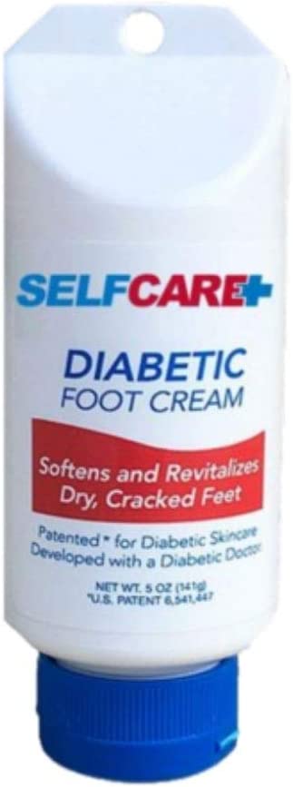 Diabetic Foot Cream Revitalize Cracked Feet & Promote Circulation. Leaves Hands Legs & Body Smooth Patented Lotion, 5 oz