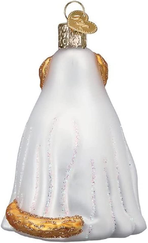Old World Christmas Trick or Treat Pooch Glass Ornament Free Box 26088